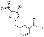 3-(4-BROMO-3-NITRO-PYRAZOL-1-YLMETHYL)-BENZOIC ACID Struktur