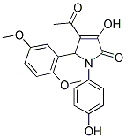 4-ACETYL-5-(2,5-DIMETHOXYPHENYL)-3-HYDROXY-1-(4-HYDROXYPHENYL)-1,5-DIHYDRO-2H-PYRROL-2-ONE Struktur