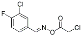 2-CHLORO-4-(([(2-CHLOROACETYL)OXY]IMINO)METHYL)-1-FLUOROBENZENE Struktur