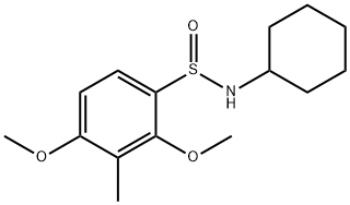 N-CYCLOHEXYL-2,4-DIMETHOXY-3-METHYLBENZENESULFINAMIDE Struktur