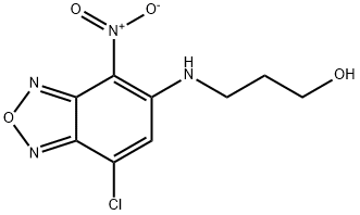 3-(7-CHLORO-4-NITRO-BENZO[1,2,5]OXADIAZOL-5-YLAMINO)-PROPAN-1-OL Struktur