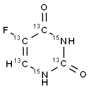 5-FLUOROURACIL (13C4, 15N2) Struktur