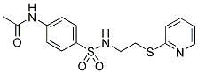 N-[4-({[2-(PYRIDIN-2-YLTHIO)ETHYL]AMINO}SULFONYL)PHENYL]ACETAMIDE Struktur