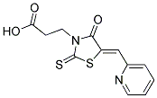 3-(4-OXO-5-PYRIDIN-2-YLMETHYLENE-2-THIOXO-THIAZOLIDIN-3-YL)-PROPIONIC ACID Struktur