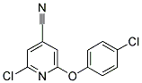 2-CHLORO-6-(4-CHLOROPHENOXY)ISONICOTINONITRILE Struktur