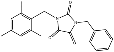 1-BENZYL-3-(MESITYLMETHYL)-1H-IMIDAZOLE-2,4,5(3H)-TRIONE Struktur