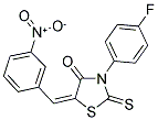 3-(4-FLUOROPHENYL)-5-[(3-NITROPHENYL)METHYLENE]-2-THIOXO-1,3-THIAZOLAN-4-ONE Struktur