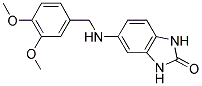 5-((3,4-DIMETHOXYBENZYL)AMINO)-1,3-DIHYDRO-2H-BENZIMIDAZOL-2-ONE Struktur