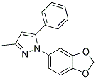 1-(5-BENZO(1,3)DIOXOLE)-3-METHYL-5-PHENYLPYRAZOLE Struktur