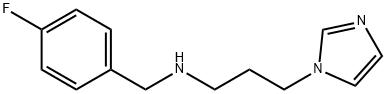 (4-FLUORO-BENZYL)-(3-IMIDAZOL-1-YL-PROPYL)-AMINE Struktur