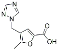 5-METHYL-4-(1H-1,2,4-TRIAZOL-1-YLMETHYL)-2-FUROIC ACID Struktur