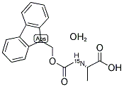 N-(9-FLUORENYLMETHOXYCARBONYL)-L-ALANINE-15N MONOHYDRATE Struktur