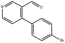 4-(4-BROMOPHENYL)-3-PYRIDINECARBOXALDEHYDE Struktur