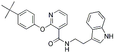 (2-(4-(TERT-BUTYL)PHENOXY)(3-PYRIDYL))-N-(2-INDOL-3-YLETHYL)FORMAMIDE Struktur