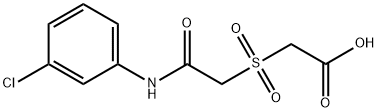 2-([2-(3-CHLOROANILINO)-2-OXOETHYL]SULFONYL)ACETIC ACID Struktur