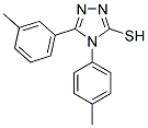 5-(3-METHYLPHENYL)-4-(4-METHYLPHENYL)-4H-1,2,4-TRIAZOLE-3-THIOL Struktur