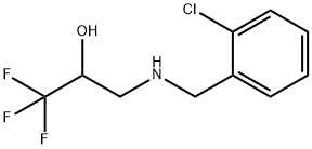 3-[(2-CHLOROBENZYL)AMINO]-1,1,1-TRIFLUORO-2-PROPANOL Struktur