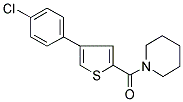 [[4-(4-CHLOROPHENYL)THIOPHEN-2-YL]CARBONYL]PIPERIDINE Struktur