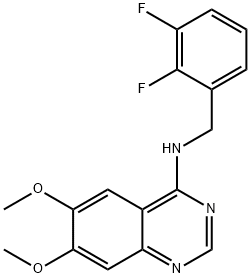 N-(2,3-DIFLUOROBENZYL)-6,7-DIMETHOXY-4-QUINAZOLINAMINE Struktur