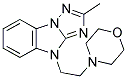 2-METHYL-4-(2-MORPHOLIN-4-YLETHYL)-4H-[1,2,4]TRIAZOLO[1,5-A]BENZIMIDAZOLE Struktur