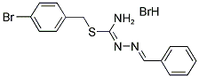 2,3-DIAZA-1-((4-BROMOPHENYL)METHYLTHIO)-4-PHENYLBUTA-1,3-DIENYLAMINE, HYDROBROMIDE Struktur