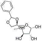 4-METHYL-4,5-O-BENZYLIDENE-ALPHA-D-GLUCOSE Struktur