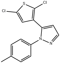 5-(2,5-DICHLORO-3-THIENYL)-1-(4-METHYLPHENYL)-1H-PYRAZOLE Struktur