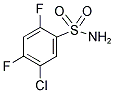 5-CHLORO-2,4-DIFLUOROBENZENESULFONAMIDE Struktur