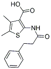 4,5-DIMETHYL-2-[(3-PHENYLPROPANOYL)AMINO]THIOPHENE-3-CARBOXYLIC ACID Struktur