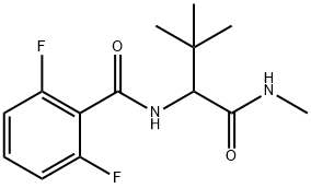 N-(2,2-DIMETHYL-1-[(METHYLAMINO)CARBONYL]PROPYL)-2,6-DIFLUOROBENZENECARBOXAMIDE Struktur