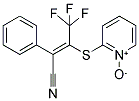 2-([2-CYANO-2-PHENYL-1-(TRIFLUOROMETHYL)VINYL]THIO)PYRIDINIUM-1-OLATE Struktur