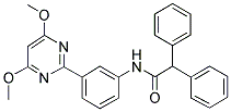 N-[3-(4,6-DIMETHOXYPYRIMIDIN-2-YL)PHENYL]-2,2-DIPHENYLACETAMIDE Struktur