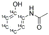 2-ACETAMIDOPHENOL, [RING 14C(U)] Struktur