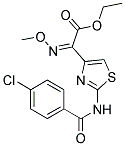 ETHYL 3-AZA-2-(4-((4-CHLOROPHENYL)CARBONYLAMINO)(3,5-THIAZOLYL))-3-METHOXYPROP-2-ENOATE Struktur