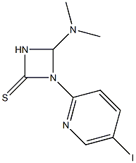 N-[(DIMETHYLAMINO)METHYLENE]-N'-(5-IODO-2-PYRIDINYL)THIOUREA Struktur