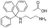 MONO-TRITYL 1,3-DIAMINOPROPANE ACETIC ACID SALT Struktur