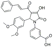 (E)-3-(3-CINNAMOYL-2-(3,4-DIMETHOXYPHENYL)-4-HYDROXY-5-OXO-2H-PYRROL-1(5H)-YL)BENZOIC ACID Struktur