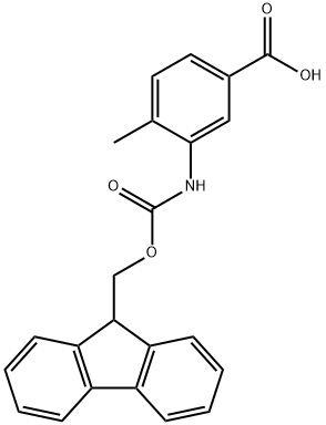 FMOC-3-AMINO-4-METHYLBENZOIC ACID Struktur