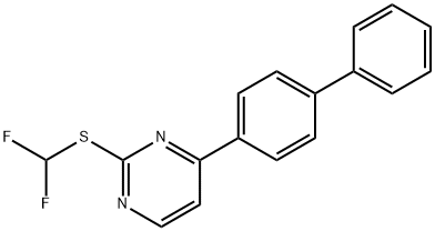 4-[1,1'-BIPHENYL]-4-YL-2-PYRIMIDINYL DIFLUOROMETHYL SULFIDE Struktur