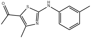 1-[4-METHYL-2-(3-TOLUIDINO)-1,3-THIAZOL-5-YL]-1-ETHANONE Struktur