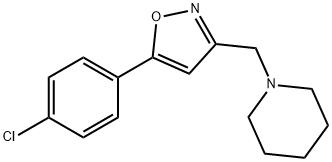 1-([5-(4-CHLOROPHENYL)-3-ISOXAZOLYL]METHYL)PIPERIDINE Struktur