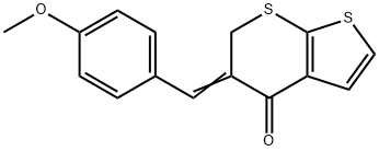 5-[(Z)-(4-METHOXYPHENYL)METHYLIDENE]-4H-THIENO[2,3-B]THIOPYRAN-4(6H)-ONE Struktur