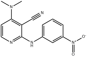 4-(DIMETHYLAMINO)-2-(3-NITROANILINO)NICOTINONITRILE Struktur