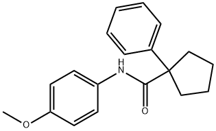 N-(4-METHOXYPHENYL)(PHENYLCYCLOPENTYL)FORMAMIDE Struktur