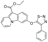 ETHYL 3-[(4-PHENYL-1,2,3-THIADIAZOL-5-YL)OXY]PYRIDO[1,2-A]INDOLE-10-CARBOXYLATE Struktur