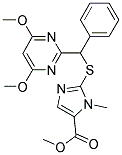 2-[A-(4,6-DIMETHOXYPYRIMIDIN-2-YL)BENZYLTHIO]-1-METHYLIMIDAZOLE-5-CARBOXYLIC ACID METHYL ESTER