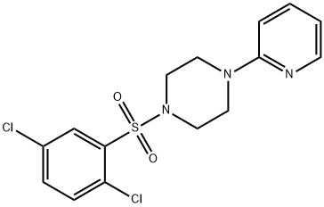 1,4-DICHLORO-2-((4-(2-PYRIDYL)PIPERAZINYL)SULFONYL)BENZENE Struktur