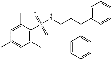 (3,3-DIPHENYLPROPYL)((2,4,6-TRIMETHYLPHENYL)SULFONYL)AMINE Structure