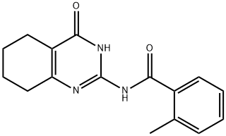 2-METHYL-N-(4-OXO-3,4,5,6,7,8-HEXAHYDRO-2-QUINAZOLINYL)BENZENECARBOXAMIDE Struktur