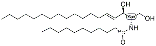 N-LAUROYL-D-ERYTHRO SPHINGOSINE [LAUROYL-1-14C] Struktur